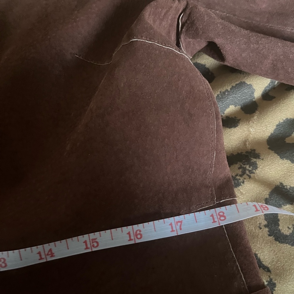 Chestnut Vintage Suede Trench Coat - Picture 5 of 9